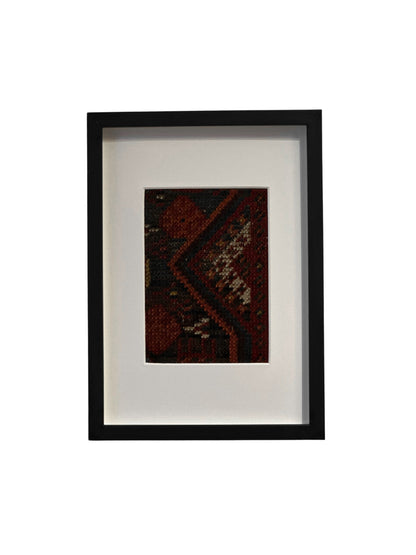 Vintage Ghashghaie Kilim Fa Keretben 01 | 21x30cm