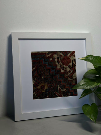 Vintage Ghashghaie Kilim Fa Keretben 02 | 30x30cm