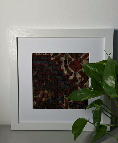 Vintage Ghashghaie Kilim Fa Keretben 02 | 30x30cm