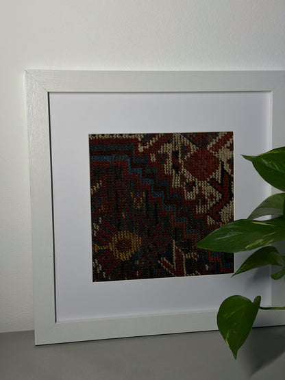 Vintage Ghashghaie Kilim Fa Keretben 02 | 30x30cm